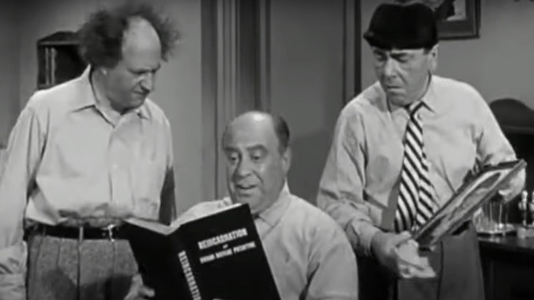 Larry Fine, Joe Besser, Moe Howard
