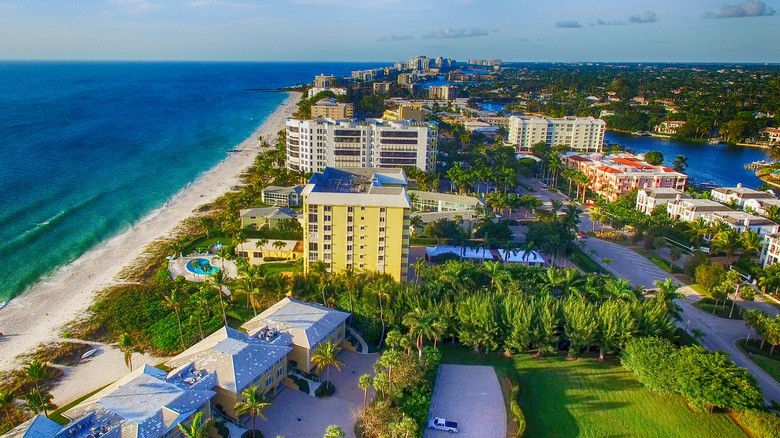 aerial view of naples florida