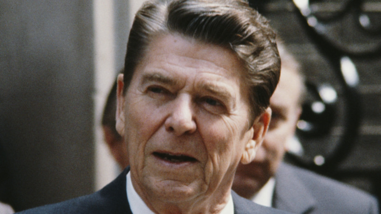 President Ronald Reagan speaking