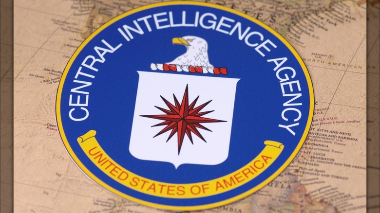 CIA crest over map of Latin America