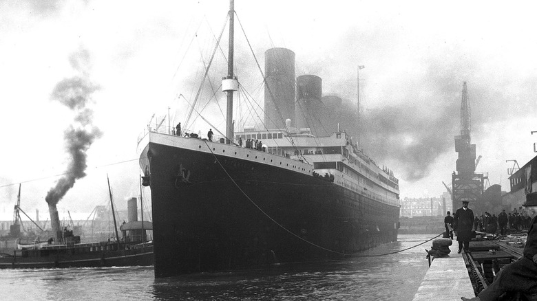 Titanic docked