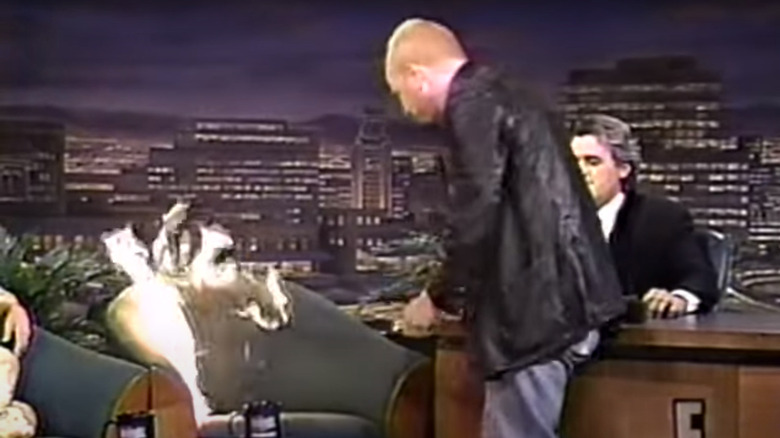 Goldthwait setting chair on fire