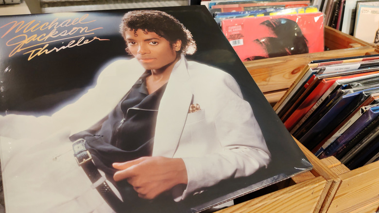 Thriller vinyl in record store