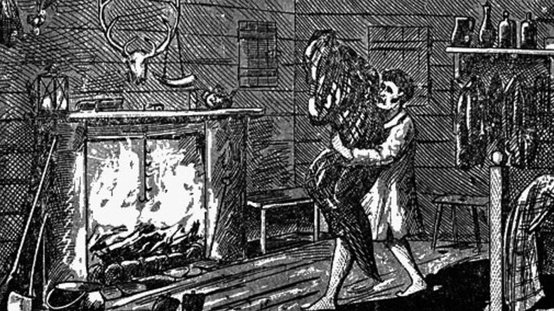Willian Bell tries to burn the witch