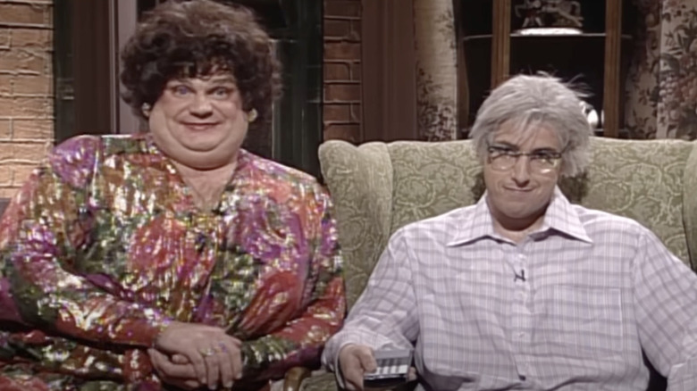 adam sandler chris farley SNL zagats sketch on sofa