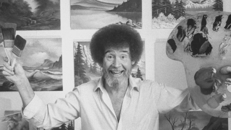 bob ross huge smile