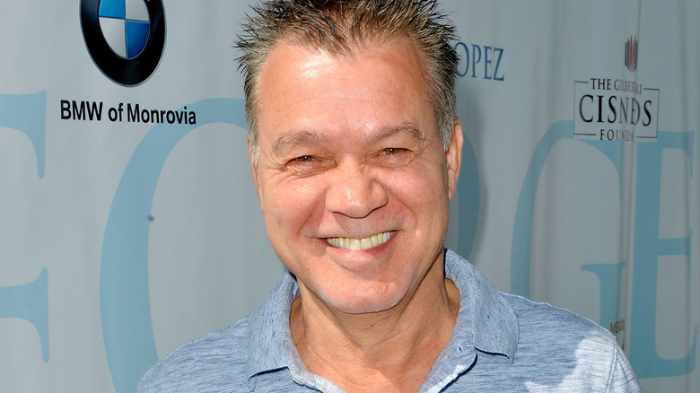 eddie van halen smiling crewcut