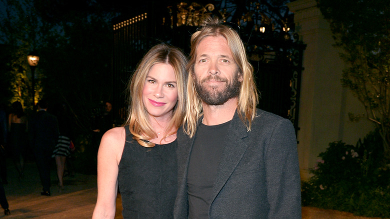 Taylor Hawkins wife Alison Hawkins smiling at event