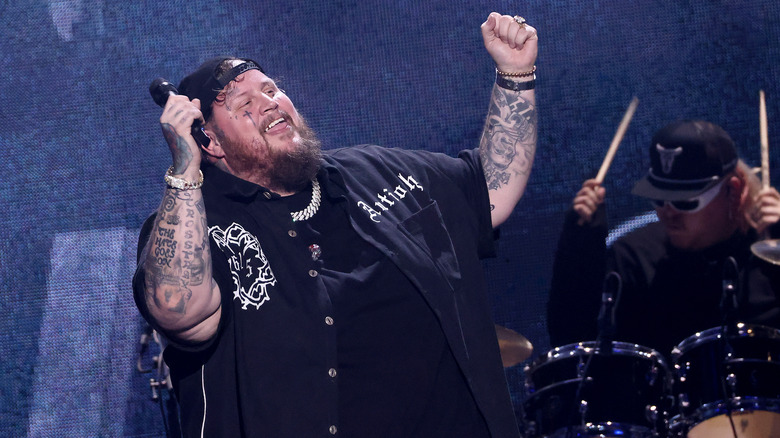 Jelly Roll performing on stage