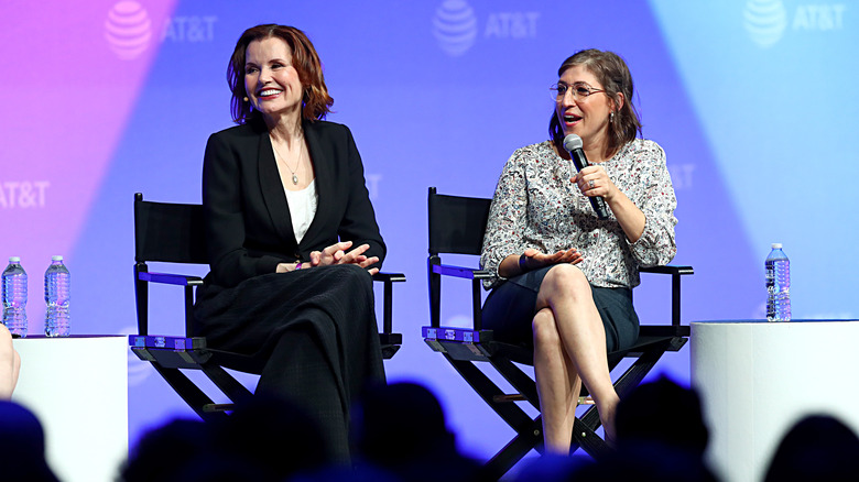 Geena Davis Mayim Bialik speaking panel