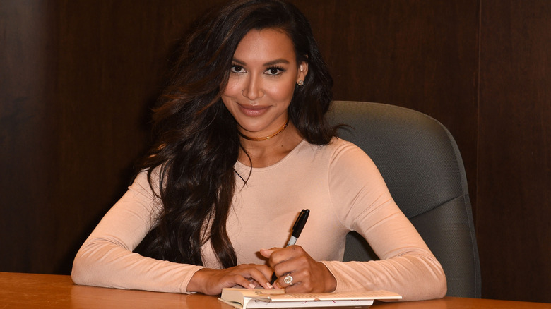Naya Rivera signing her autobiography