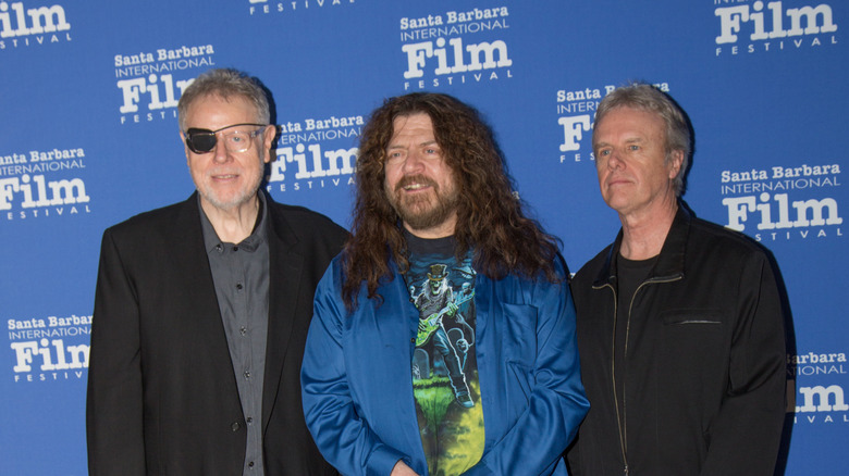 Members of Kansas at a film festival red carpet