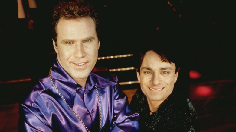 Will Ferrell and Chris Kattan on set of A Night at the Roxbury