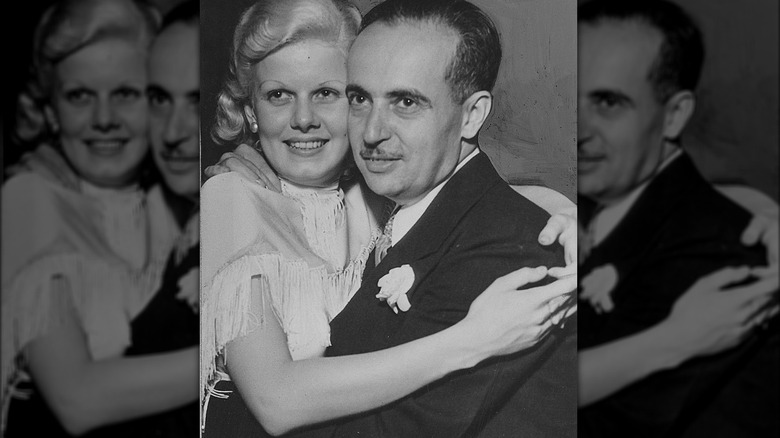 Paul Bern hugging Jean Harlow