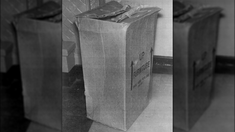 Box the boy was found in