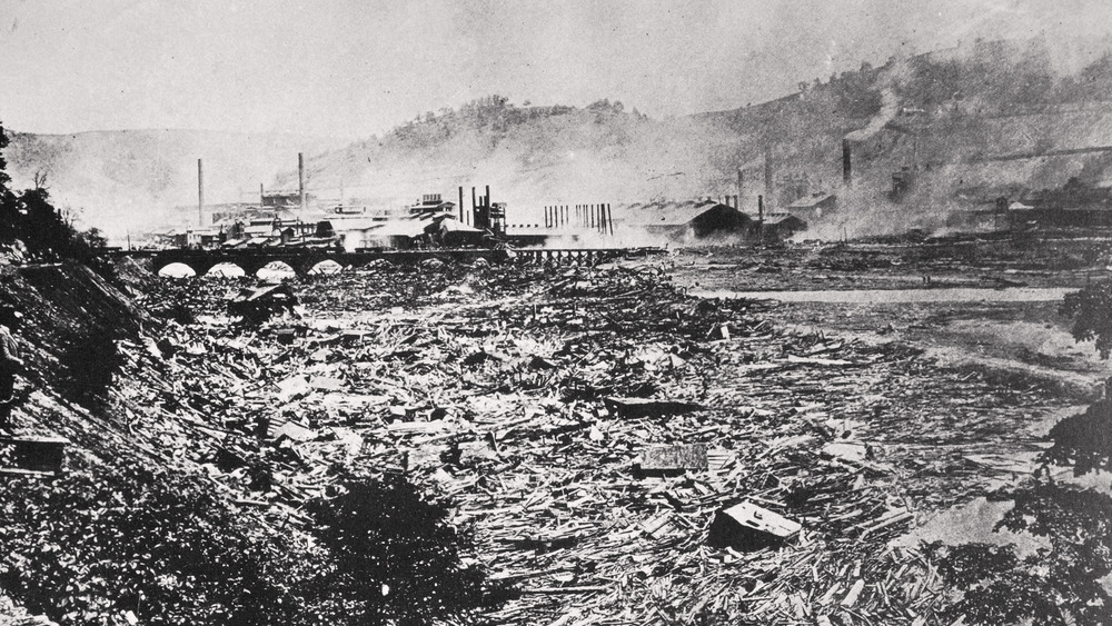 photo showing flood damage