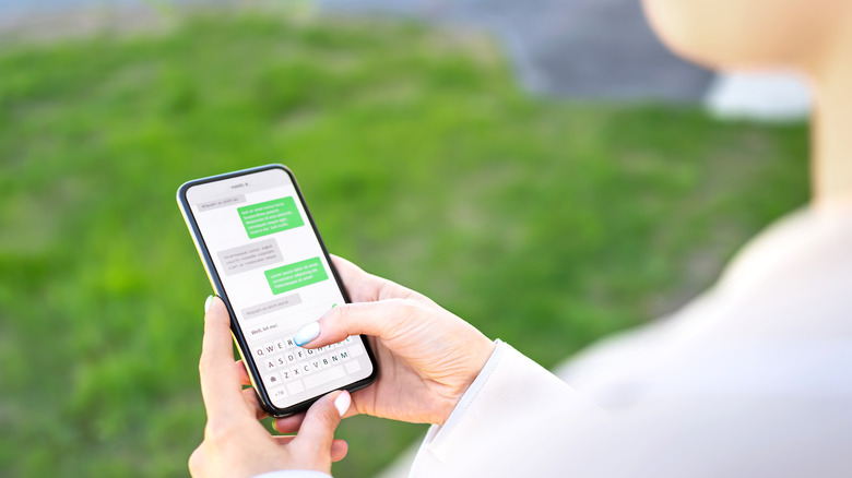 Sending a text 