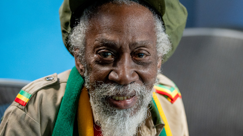 Bunny Wailer wearing hat