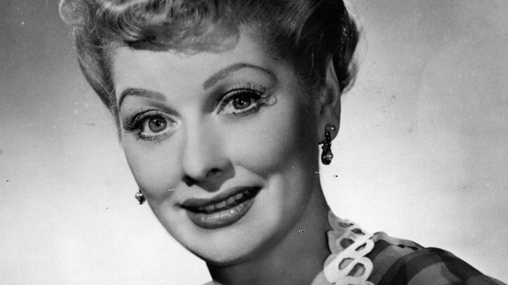 closeup of lucille ball