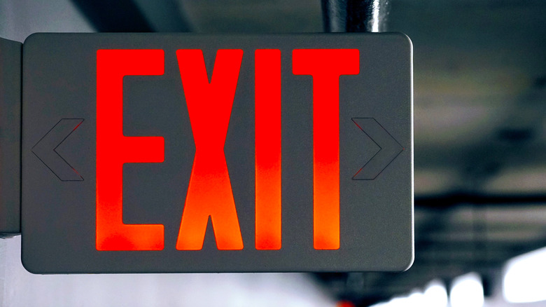 Emergency exit sign