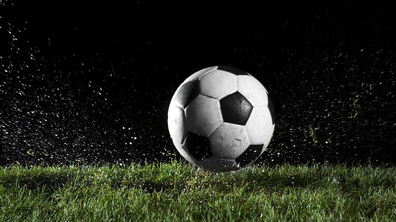 soccer ball in motion