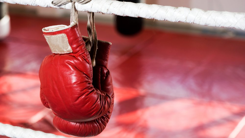 A generic shot of boxing gloves