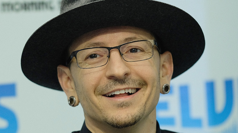 Chester Bennington smiling