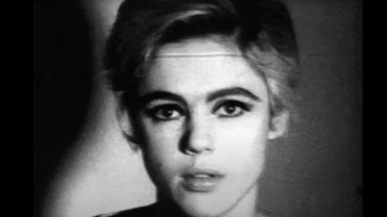 Edie Sedgwick staring