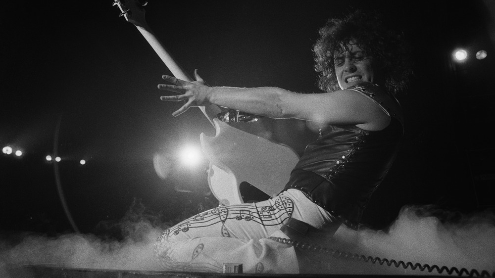 Marc Bolan of T-Rex performs in 1972