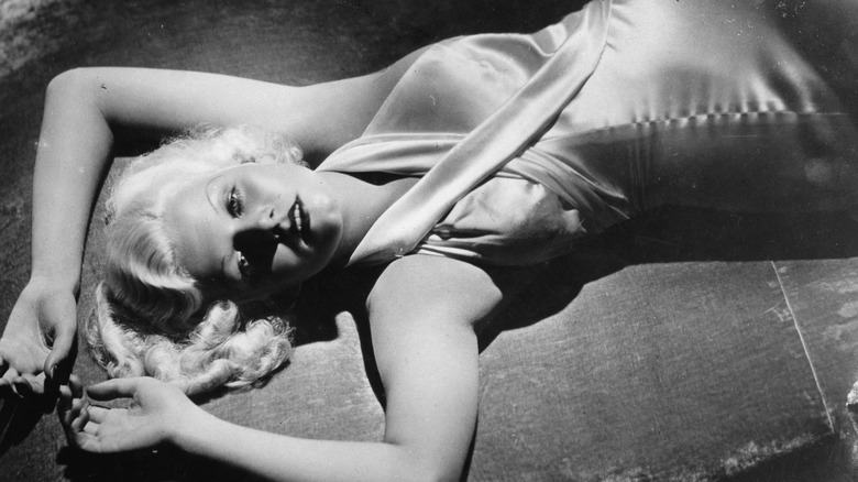 Jean Harlow laying down