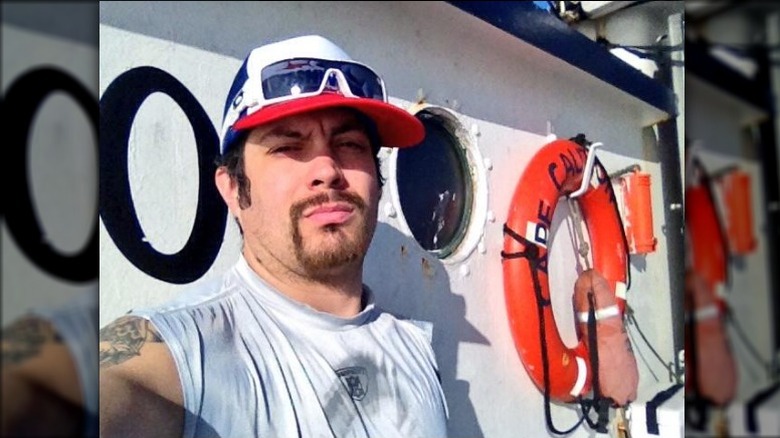 Mahlon Reyes on boat