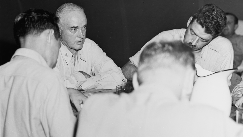 Charles B. McVay, III giving testimony