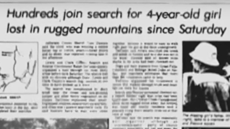 Missing girl in mountains