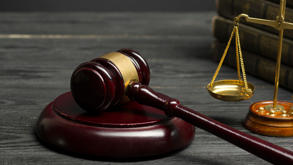 gavel on a desk