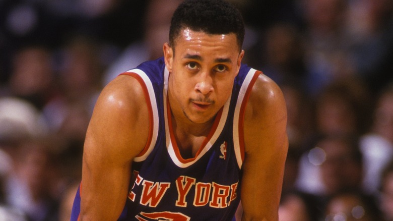 John Starks looking on