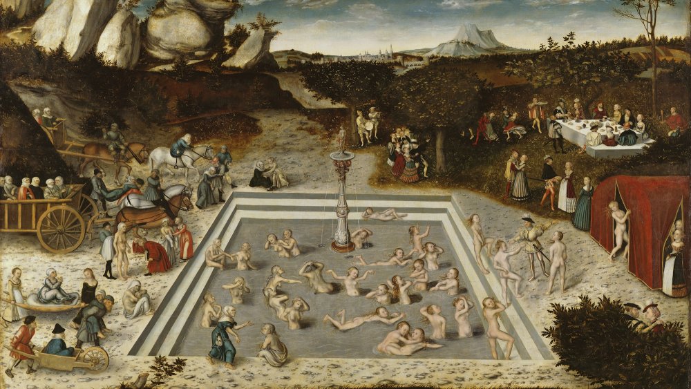 Lucas Cranach painting of The Fountain of Youth