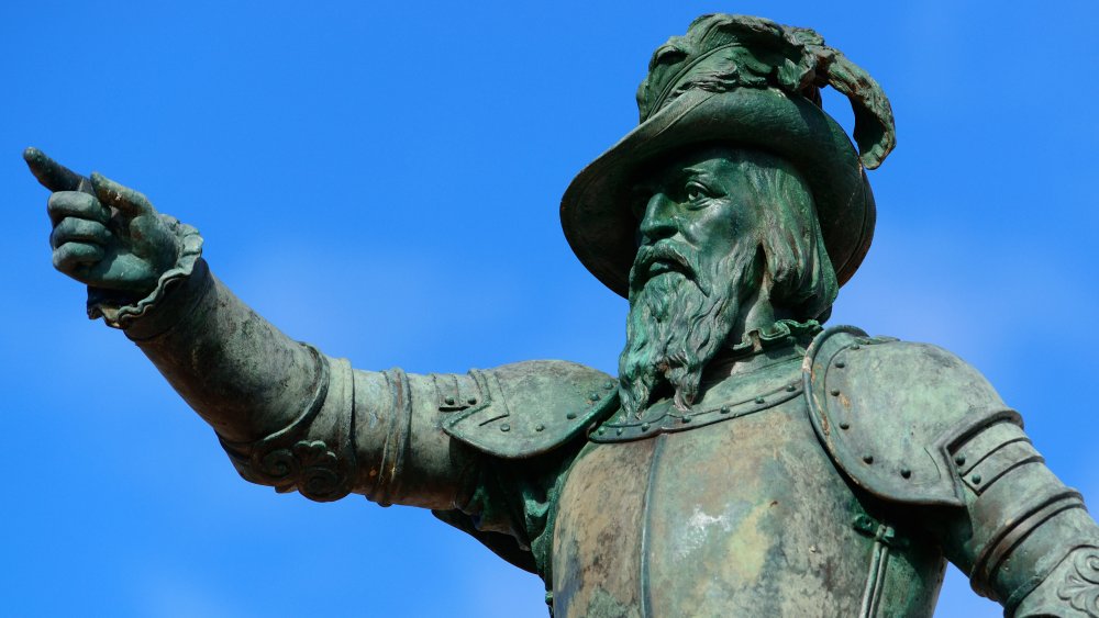 Statue of Ponce de Leon in Old San Juan