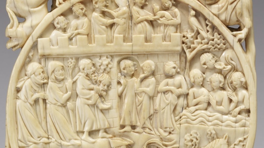 French carving of Fountain of Youth 1330