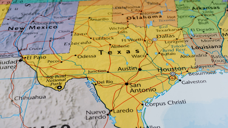 Texas map 