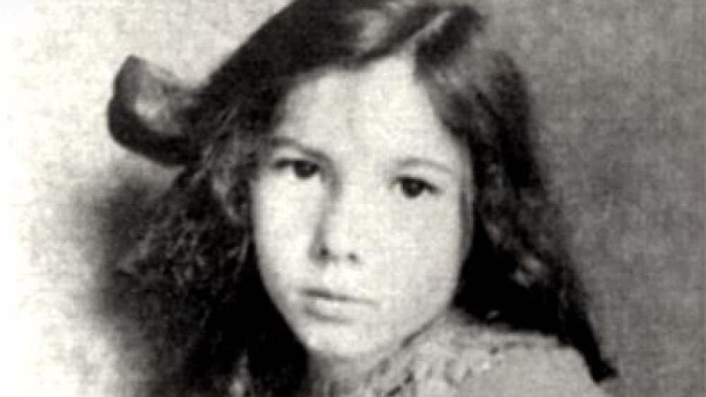 Barbara Newhall Follett as a child poses for the camera