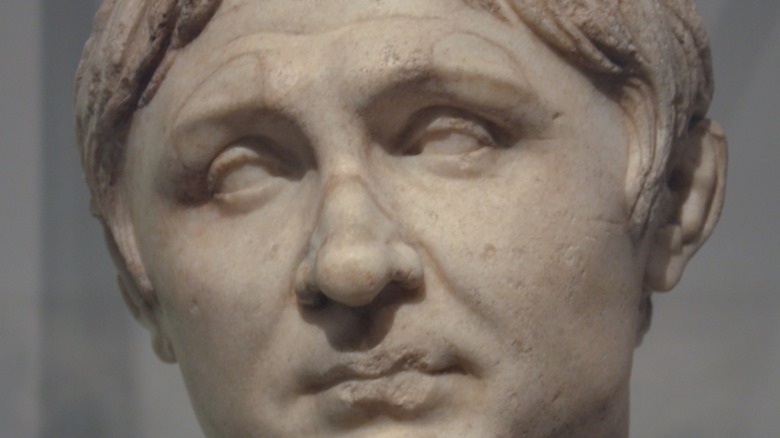 stone face of Pompey the Great