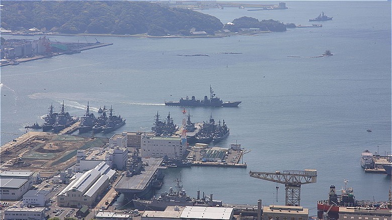 ship at sasebo military base