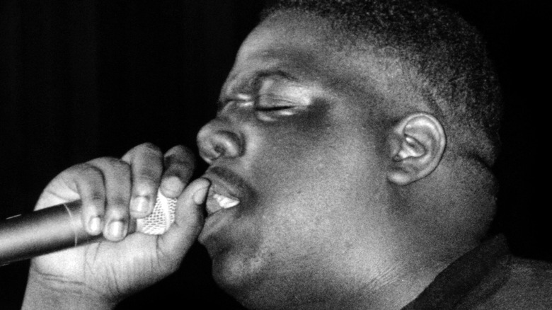 Notorious B.I.G. performing