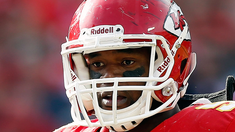 Jovan Belcher Kansas City Chiefs helmet