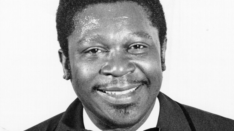 B.B. King, smiling