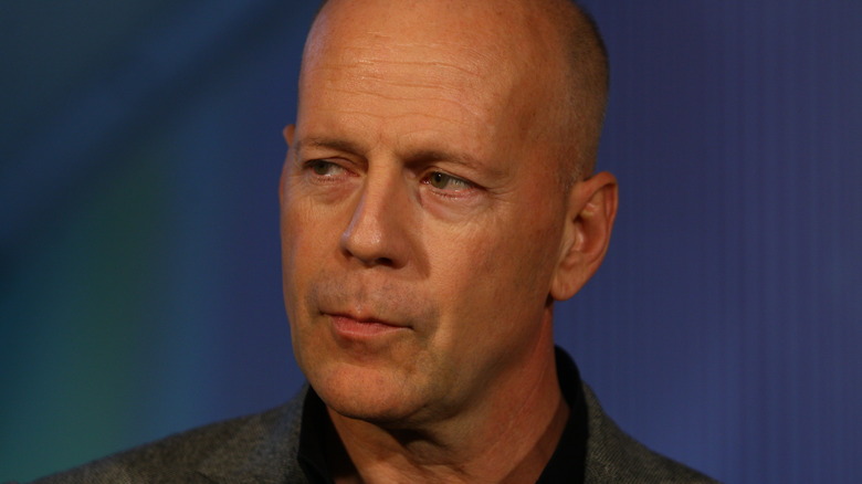Bruce Willis looking sideways