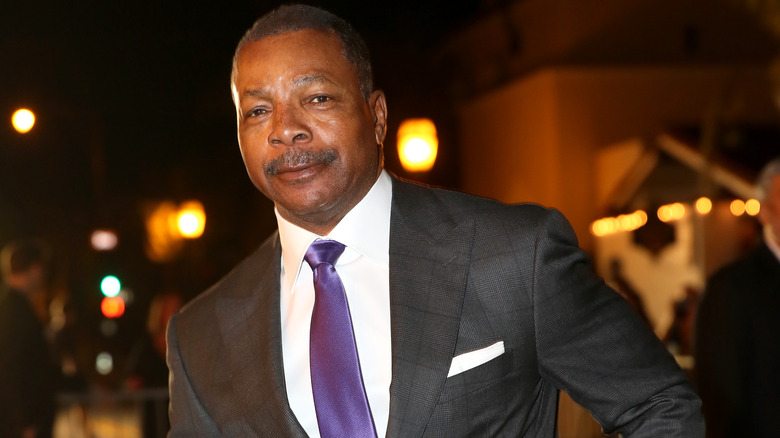 Carl Weathers outside at night
