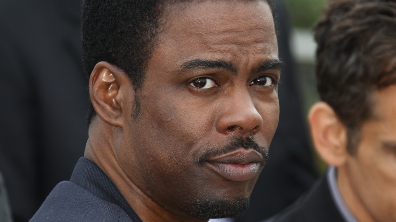 Chris Rock looking serious