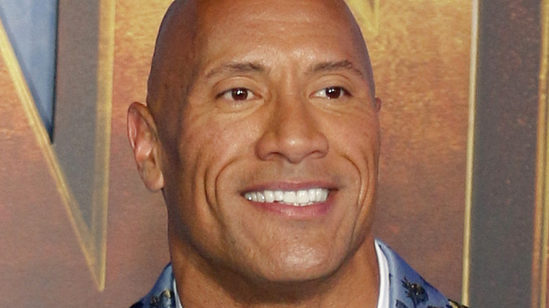 Dwayne Johnson smiling