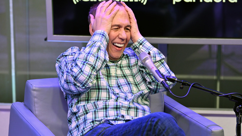 Gilbert Gottfried hosts his podcast
